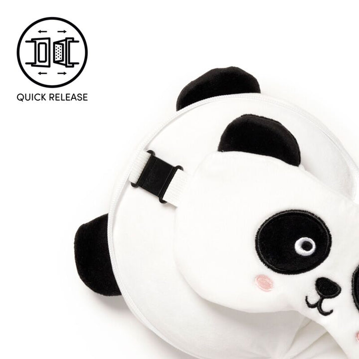 Ferðapúði og svefngrímu Panda