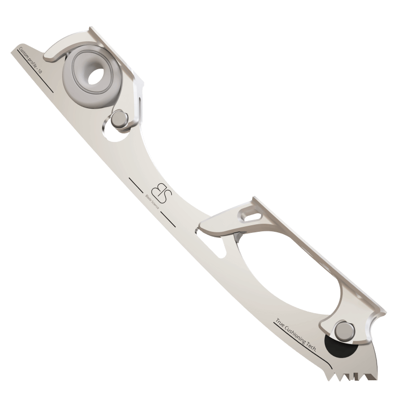 Blade Science Single Cushioning skautablöð með gráum dempura og ljósgrárri grind