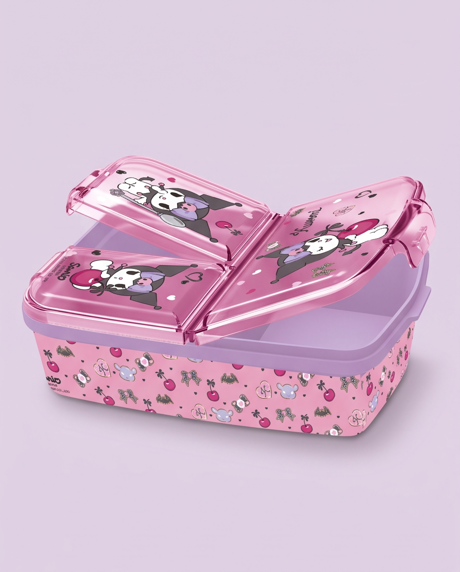 Hello Kitty Kuromi fjölhólfa nestisbox