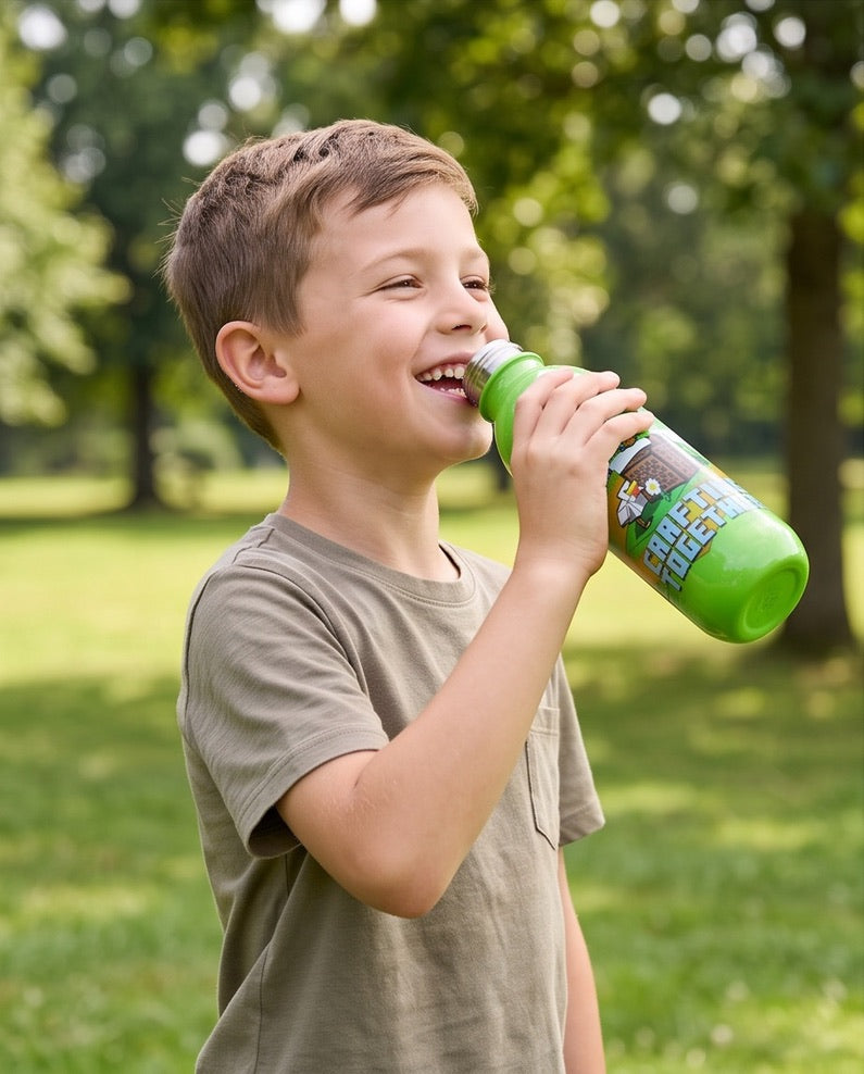 Minecraft Crafting Vatnsbrúsi með skrúfloki 640 ml