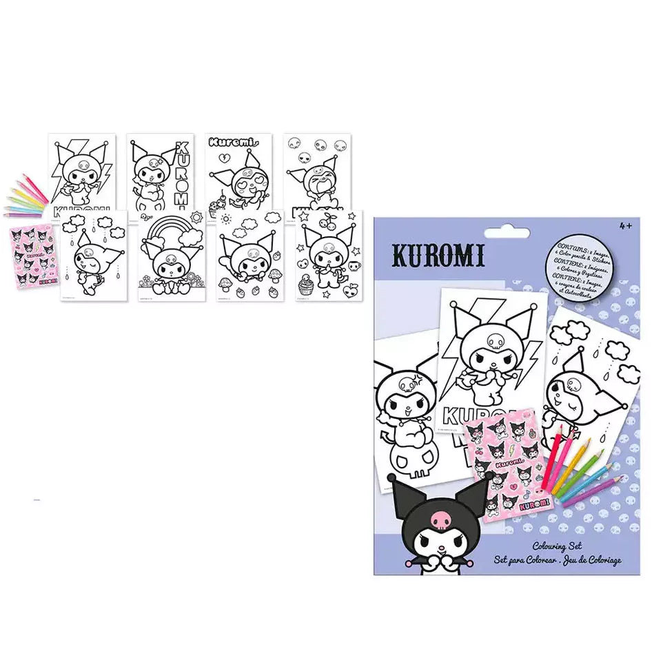 Litasett, litir og myndir Kuromi