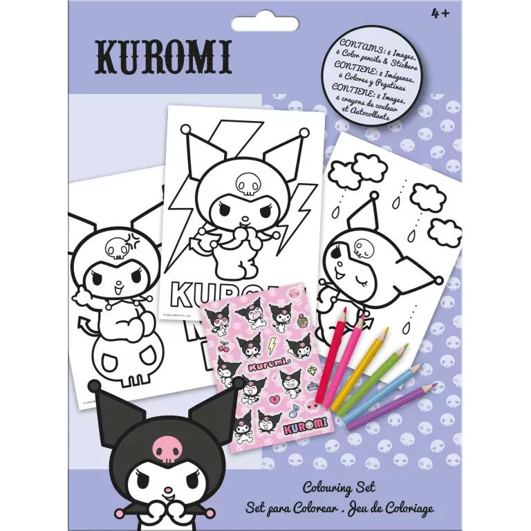 Litasett, litir og myndir Kuromi