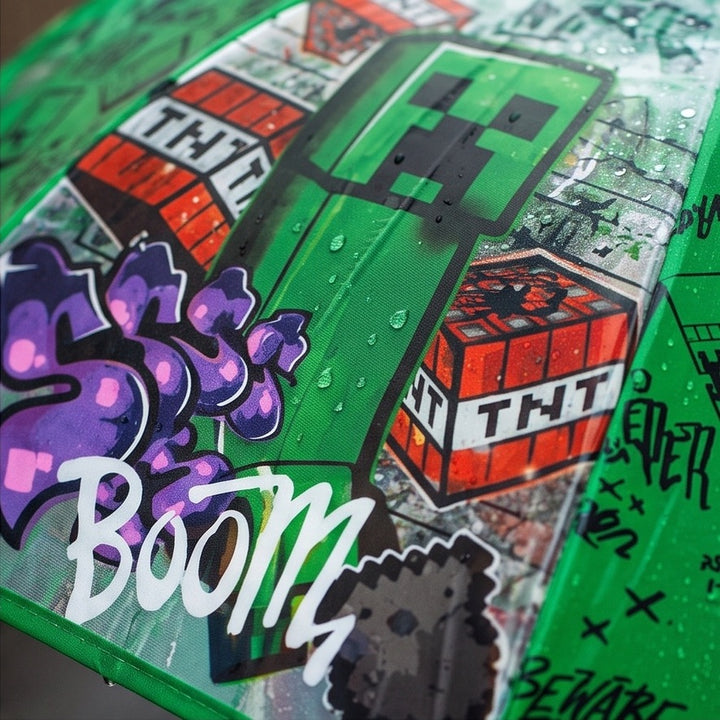 Minecraft Boom gegnsæ regnhlíf 70 cm