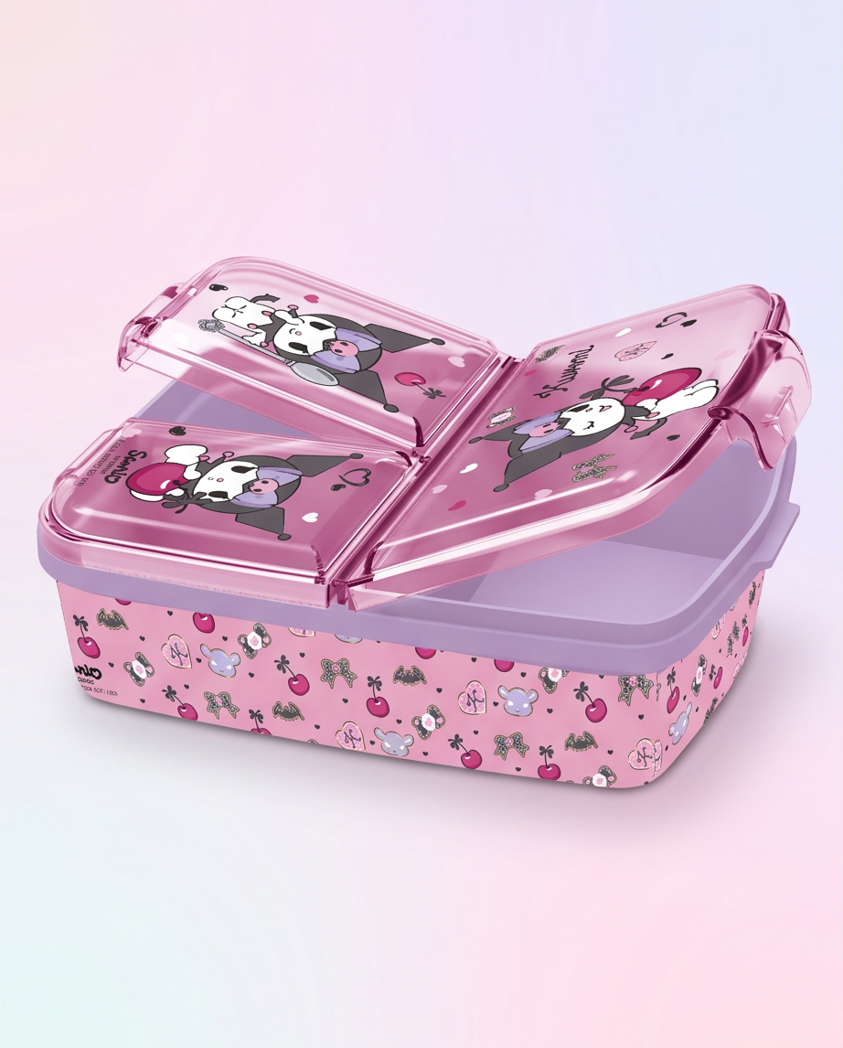 Hello Kitty Kuromi fjölhólfa nestisbox