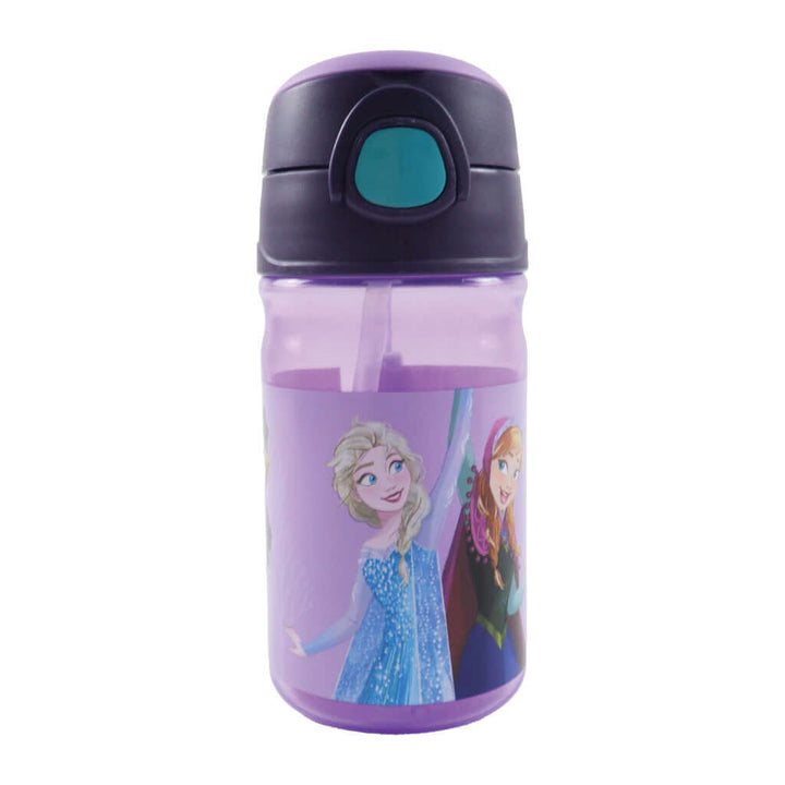 Disney Frozen Modern Magic vatnsbrúsi með strái og krók 350 ml