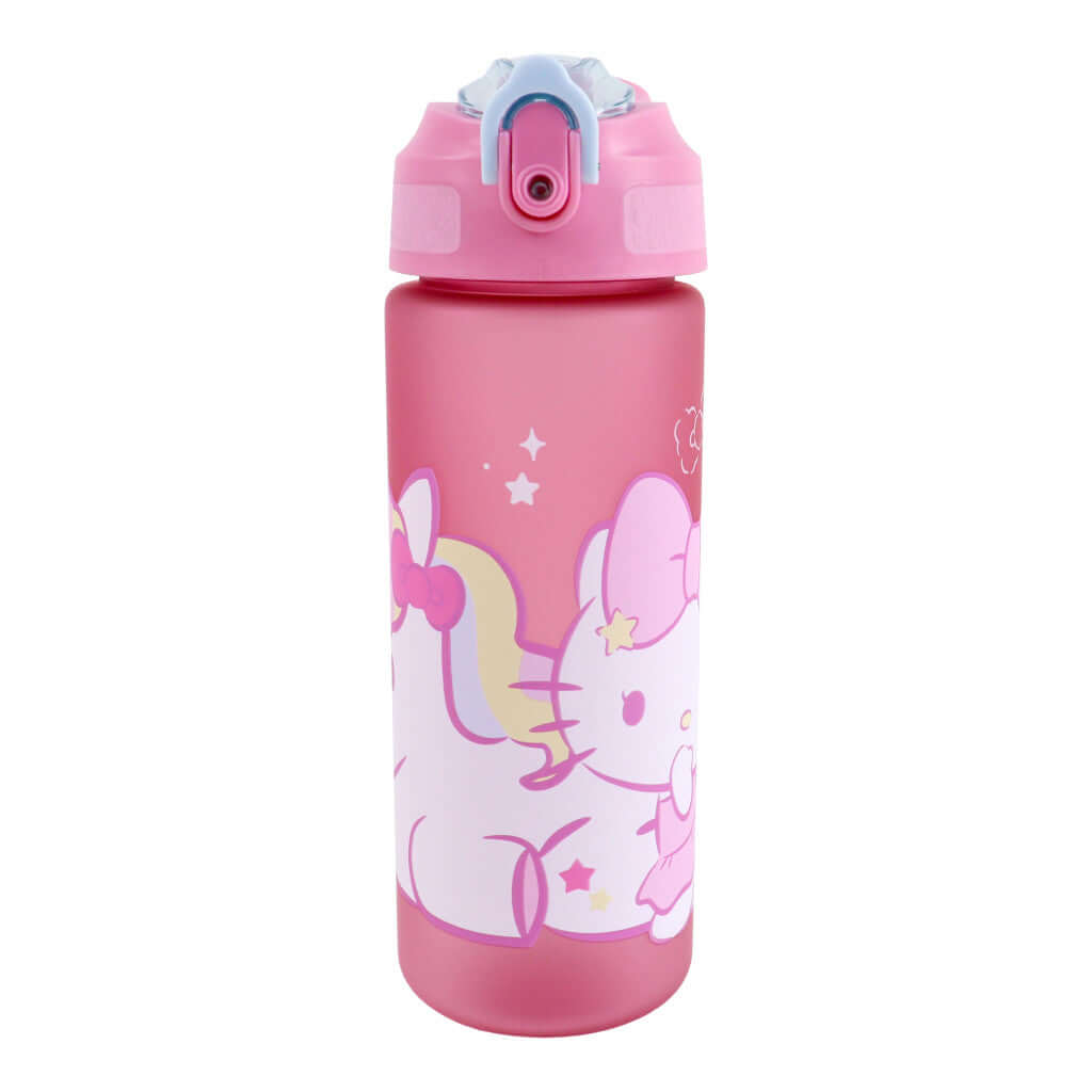 Hello Kitty Unicorn Vatnsbrúsi með strái 600 ml