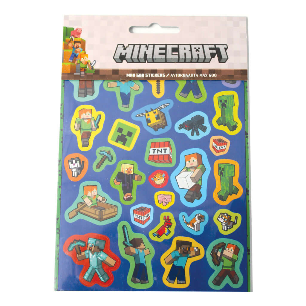Minecraft Adventures 600 stk límmiða