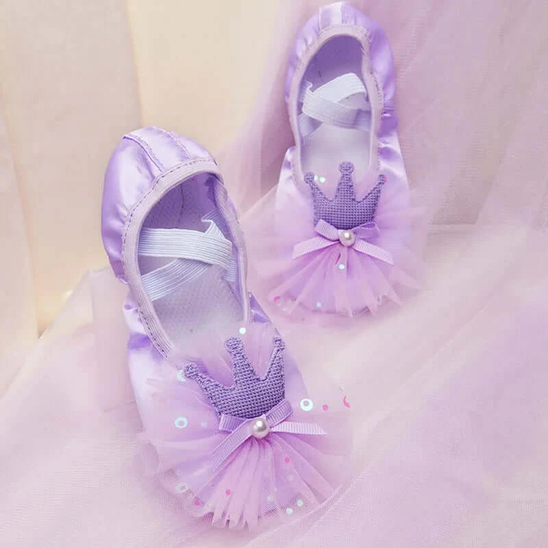 Ballettskór - fjólubláir Prinsessu
