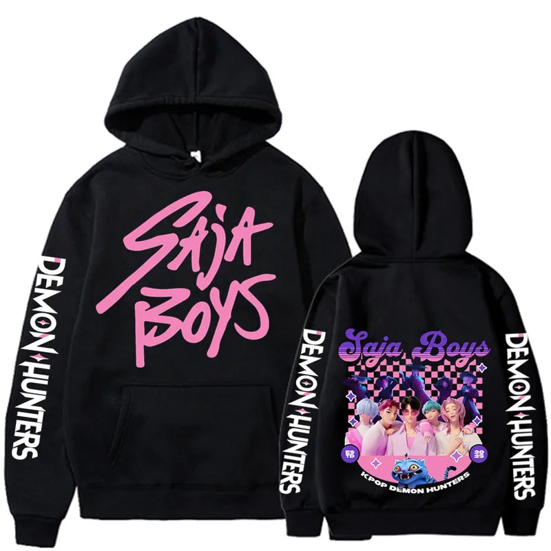 Hettupeysur - K-pop Demon Hunters - Saja Boys - Unglinga