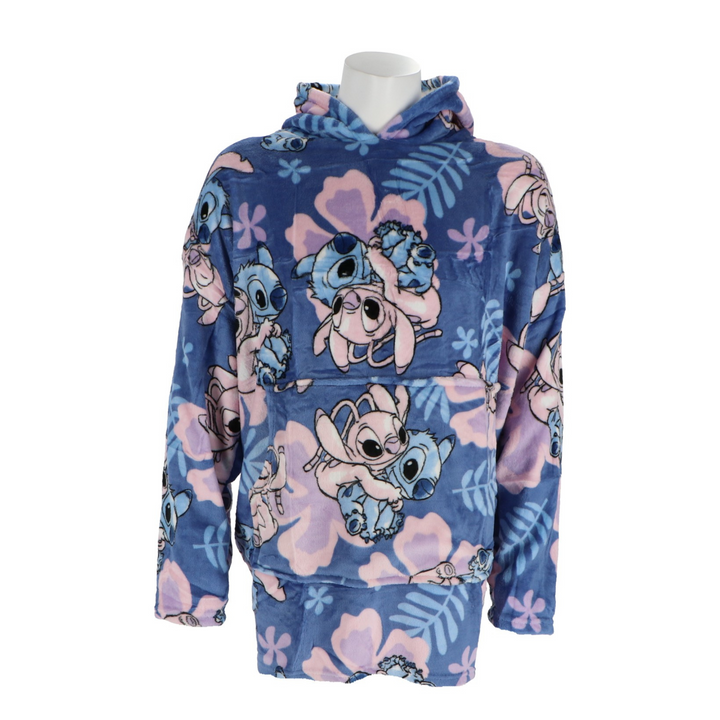 Kósýpeysa Stitch dökk blá 3-6 ára