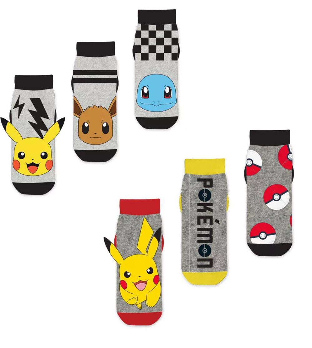 Pokémon Pika-Eevee Barnasokkar 3 pör