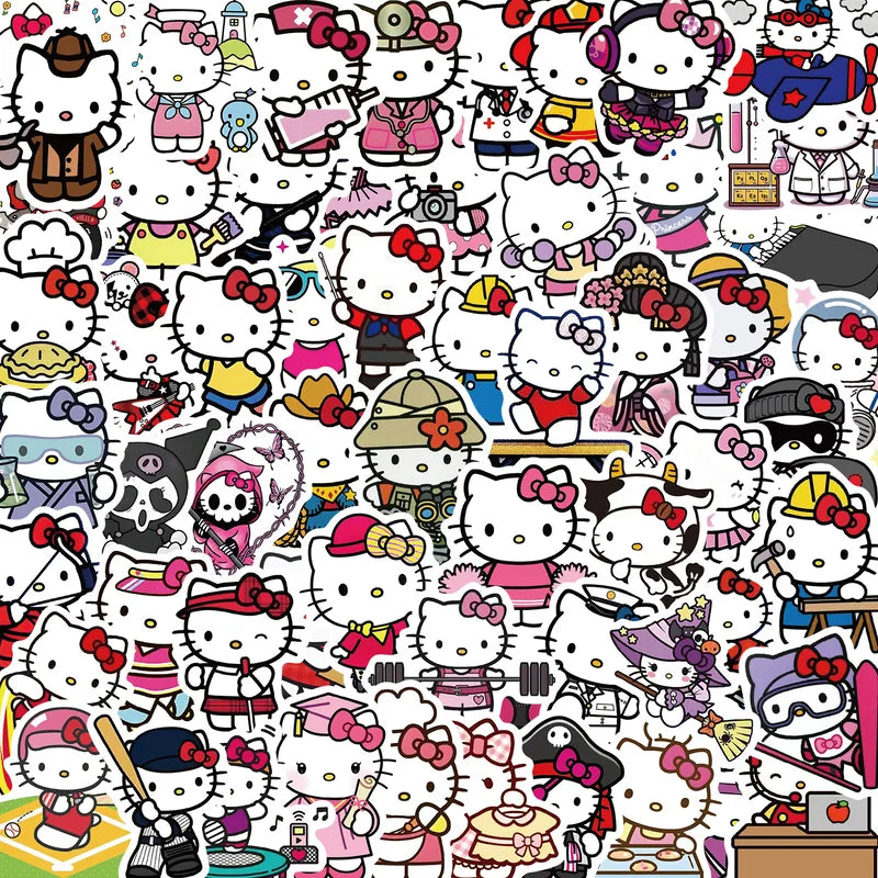 Hello Kitty límmiðar 10 stk.