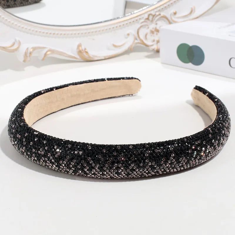 Hárspöng  breið með steinum 3 litir