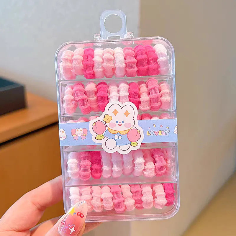 Litlar hárteygjur fyrir börn – 50 stk. í gjafakassa