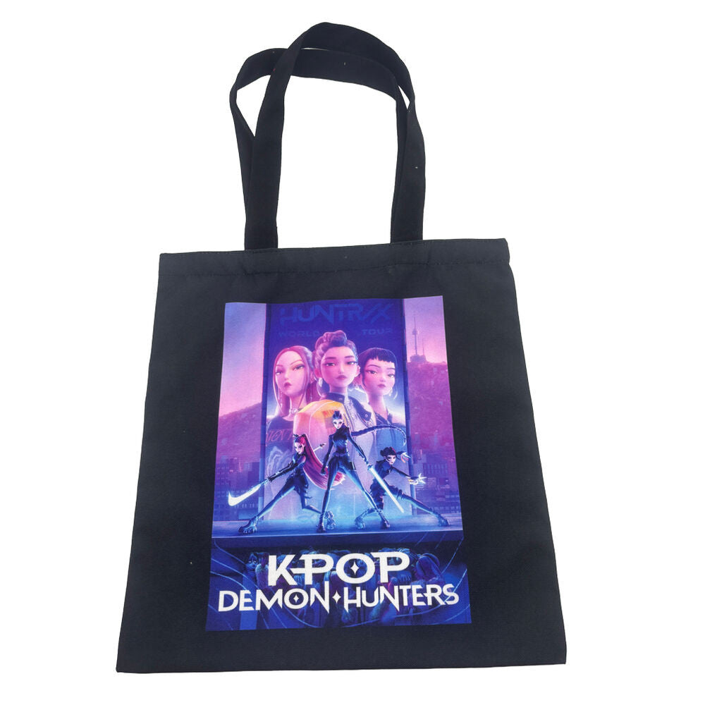 K-pop Demon Hunters Neon Warriors innkaupataska 41 cm