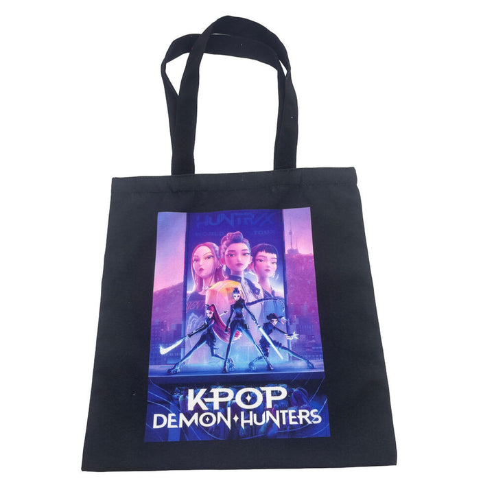 K-pop Demon Hunters Neon Warriors innkaupataska 41 cm