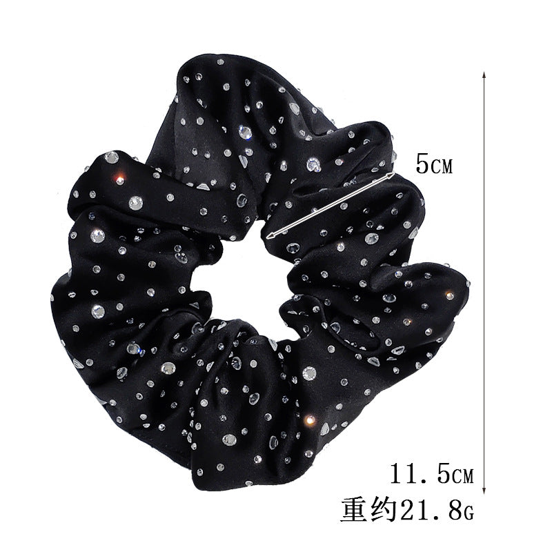 Hárteygjur með steinum – Scrunchie í 4 litum