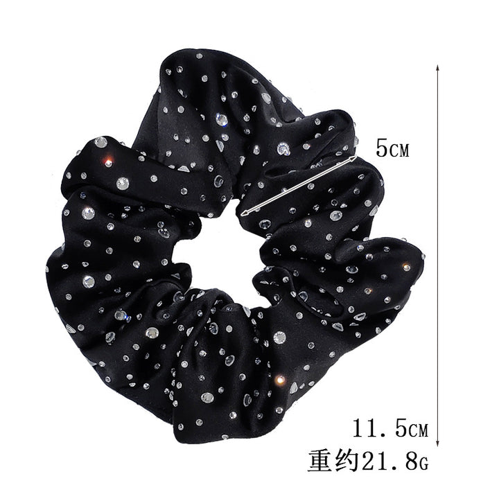 Hárteygjur með steinum – Scrunchie í 4 litum