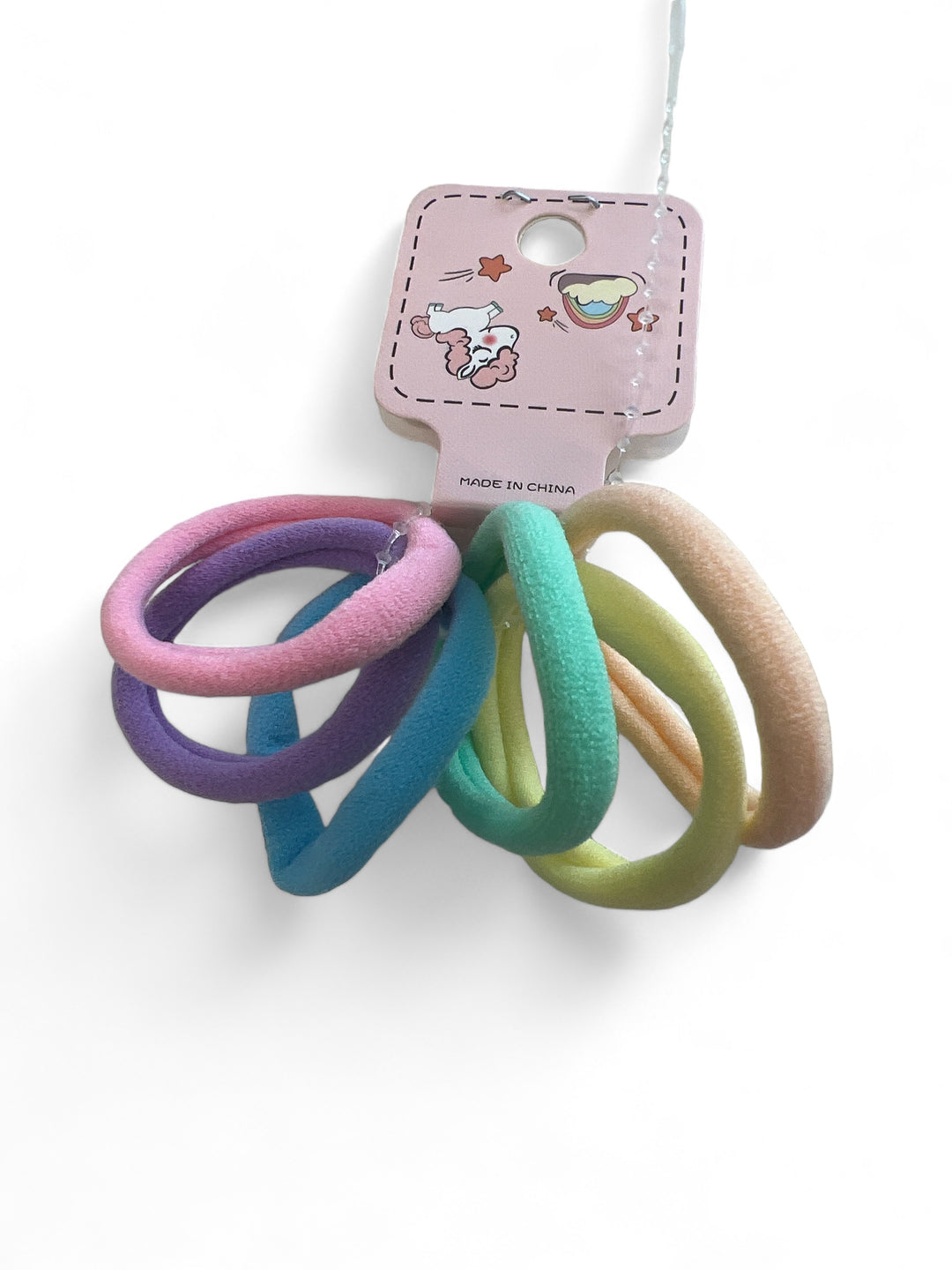 Hárteygjur pastel sumar  10 cm 6 stk