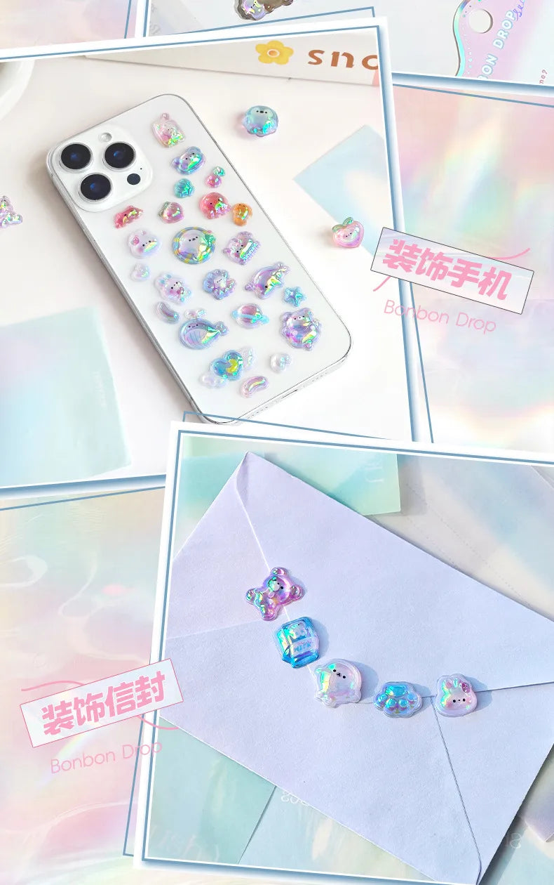 Límmiðar 3D litlir