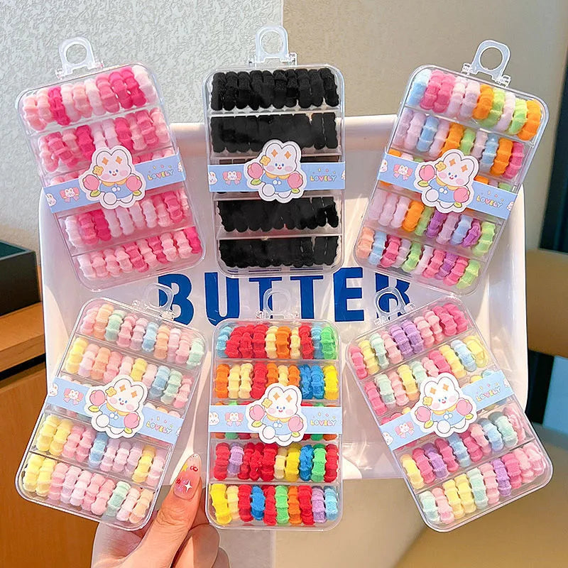 Litlar hárteygjur fyrir börn – 50 stk. í gjafakassa