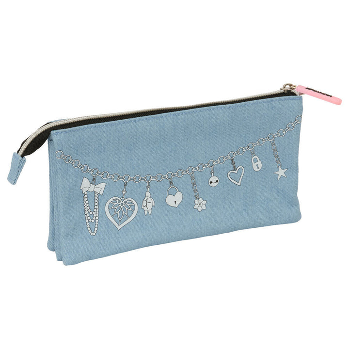 K-pop Demon Hunters Denim Dreams pennaveski 3 hólf 22 cm