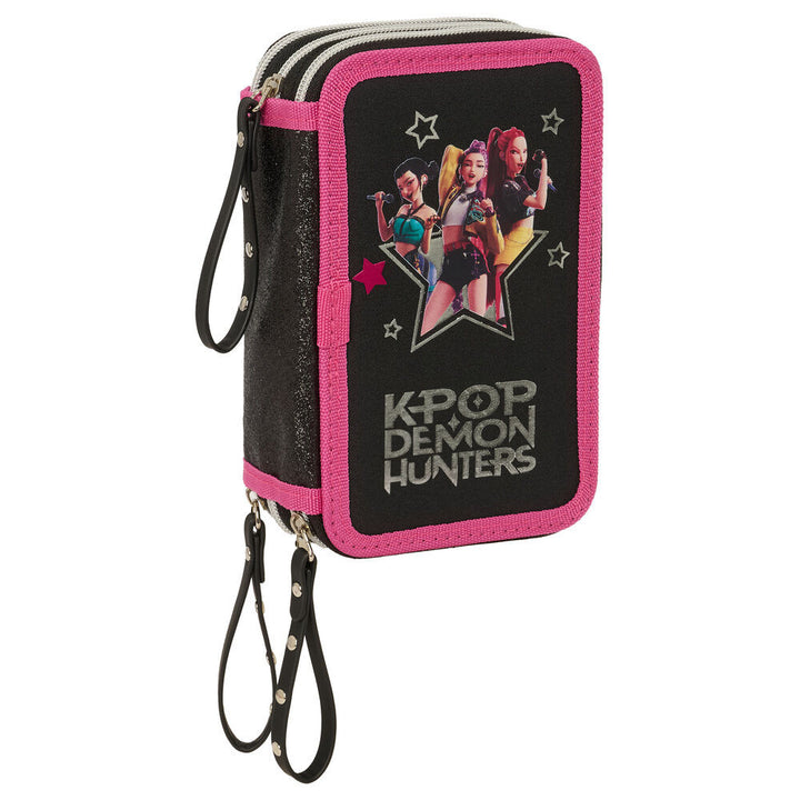 K-pop Demon Hunters Energy fyllt pennaveski 3 hæða