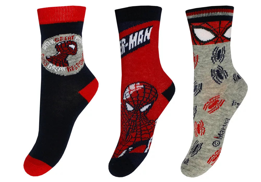 Spiderman Barnasokkar 3 pör