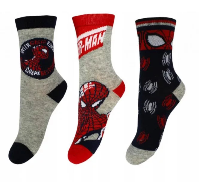 Spiderman Barnasokkar 3 pör