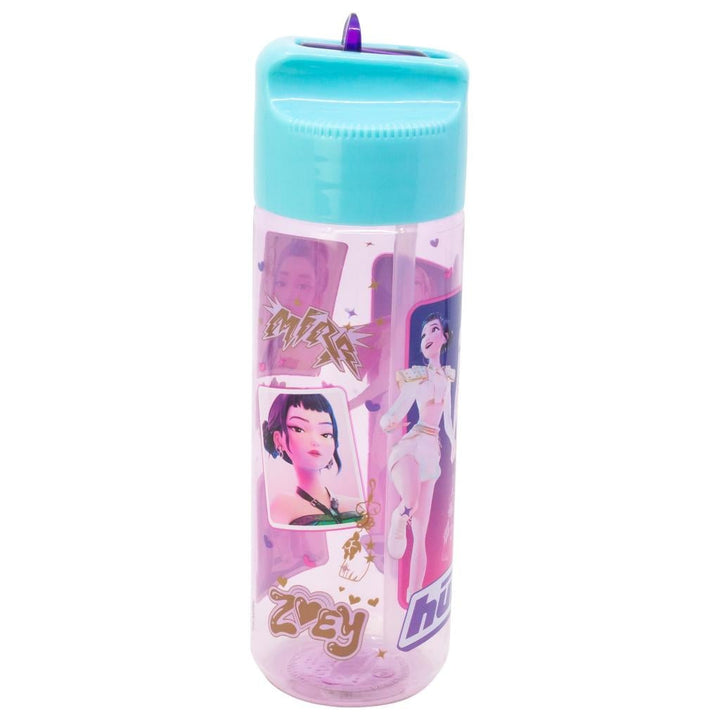 K-pop Demon Hunters Stars Hydro Tritan vatnsbrúsi með strái 540 ml