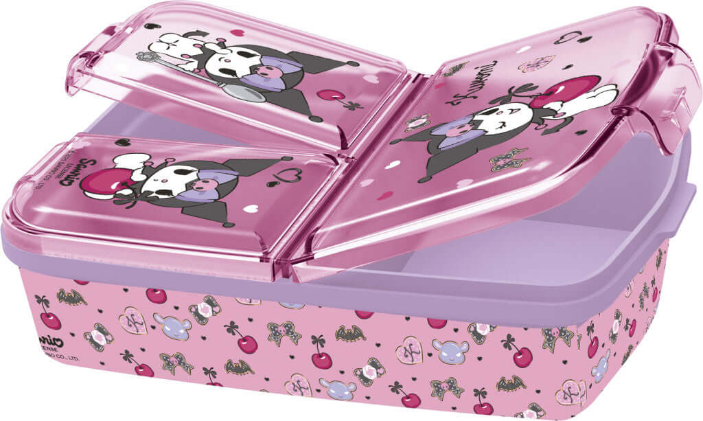 Hello Kitty Kuromi fjölhólfa nestisbox