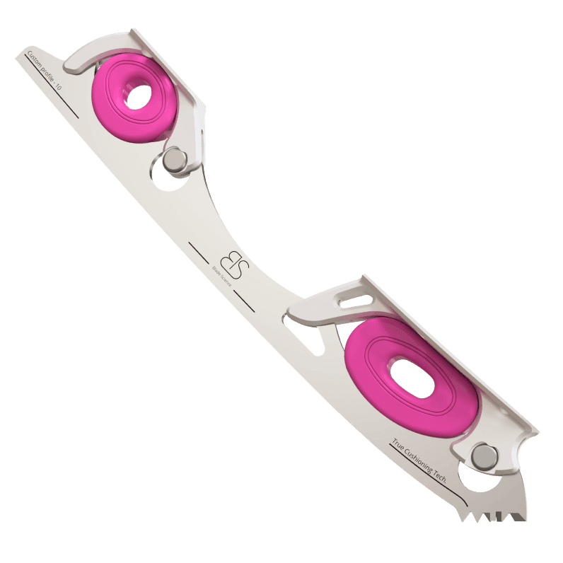 Blade Science Dual Cushioning skautablöð með bleikum dempurum