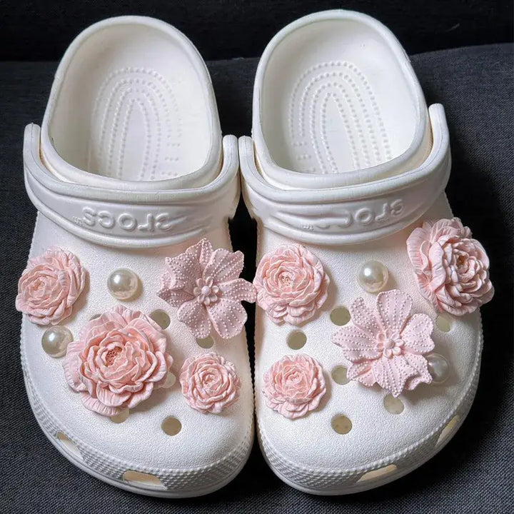 Crocs skraut Blóm og perlur sett