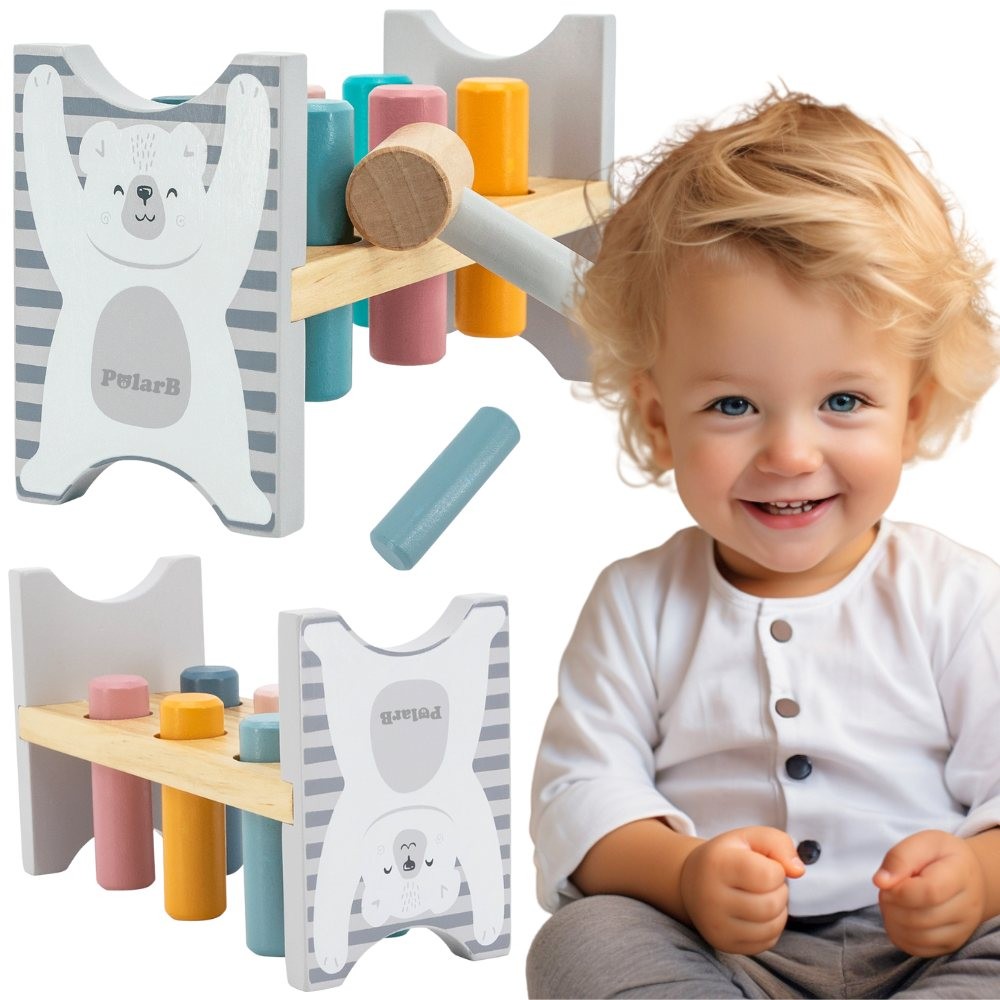 VIGA PolarB Trébekkur með hamri — Montessori