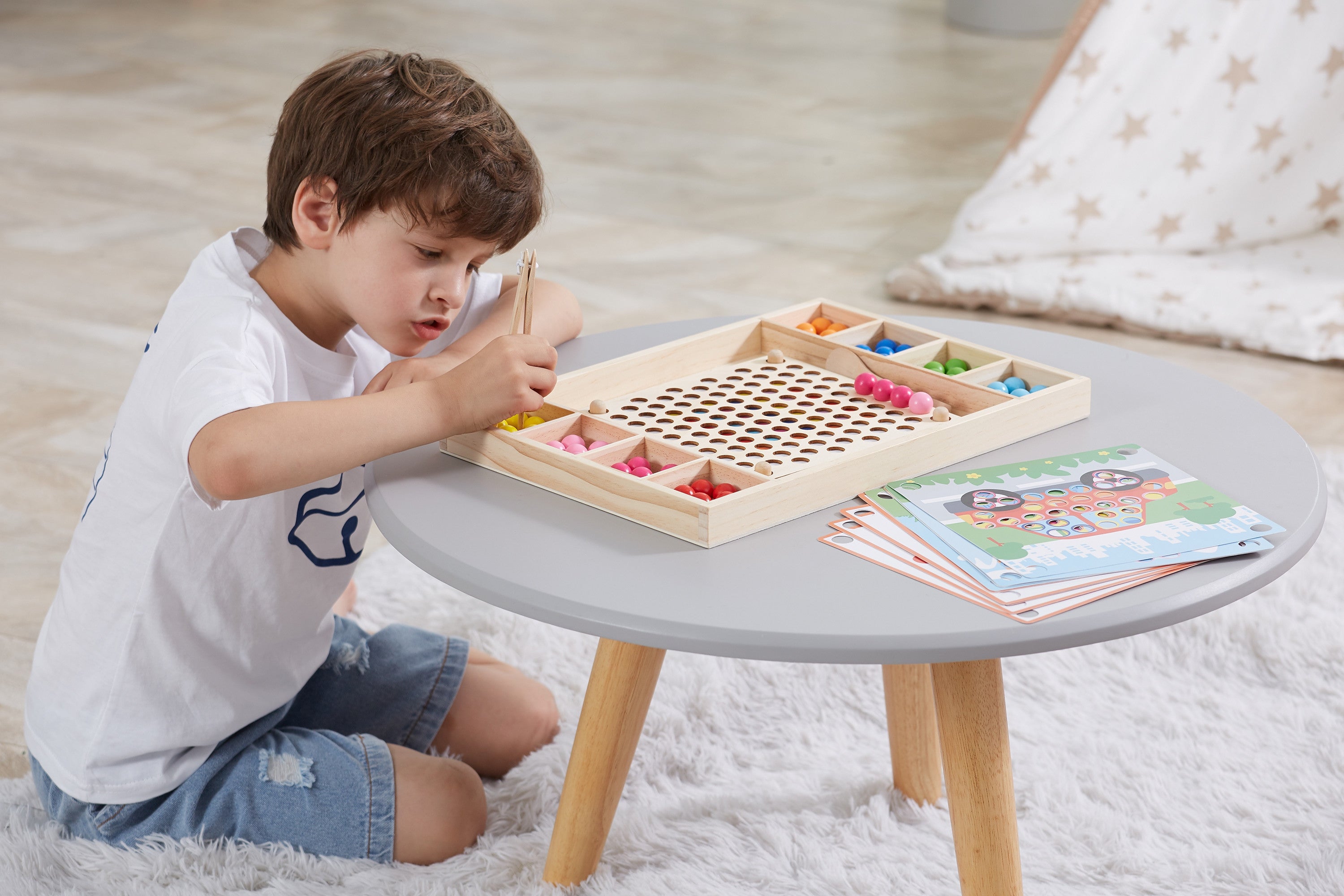 VIGA Viðar Kúluleikur — Gríptu og Paraðu Montessori