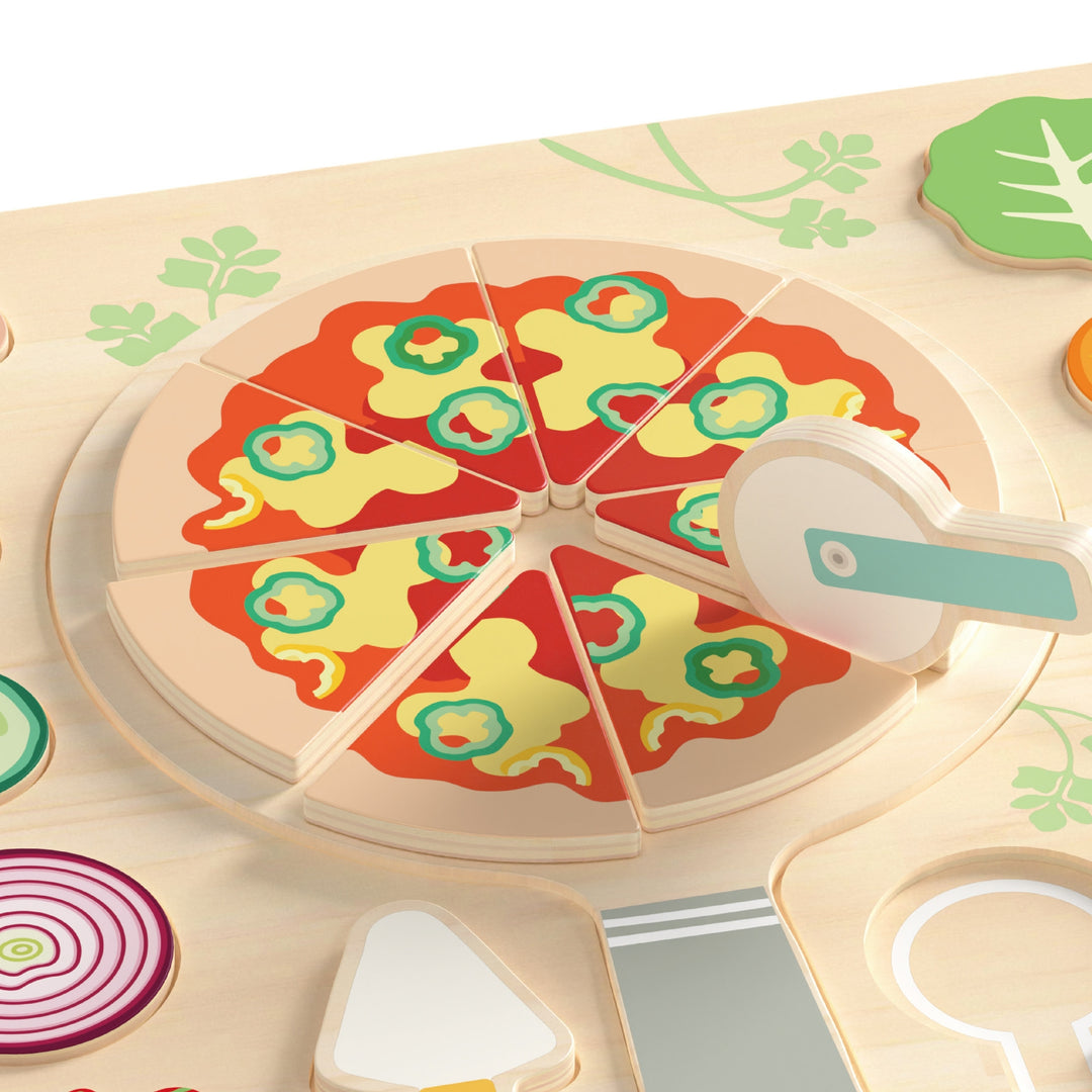 CLASSIC WORLD Pizza-púsl úr tré — 22 hlutar