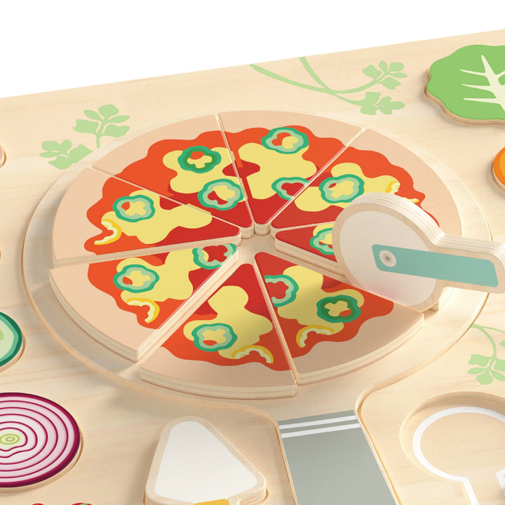 CLASSIC WORLD Pizza-púsl úr tré — 22 hlutar