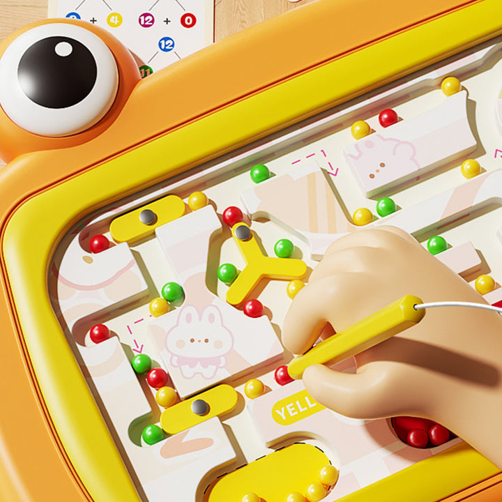 WOOPIE Montessori segulborð — Krabbi, appelsínugult