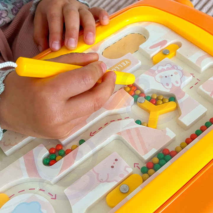 WOOPIE Montessori segulborð — Krabbi, appelsínugult