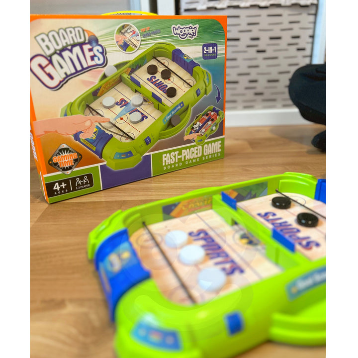 WOOPIE 2-í-1 Mini Hokkí/Kappakstur