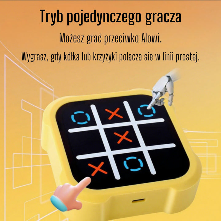 WOOPIE Rafrænn Tic-Tac-Toe — 4-í-1 Rökleikur með Ljósum