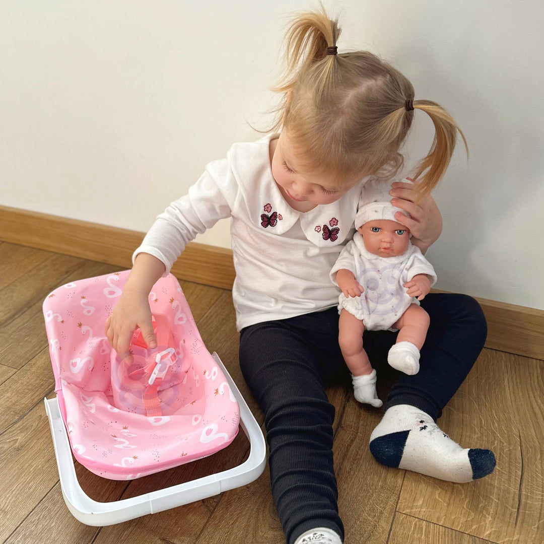 WOOPIE ROYAL Baby Dúkkusett 30,5 cm — Bleikur Burðarstóll