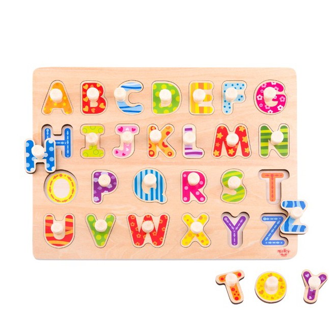 TOOKY TOY Trépúsl — Stafrófið með handföngum