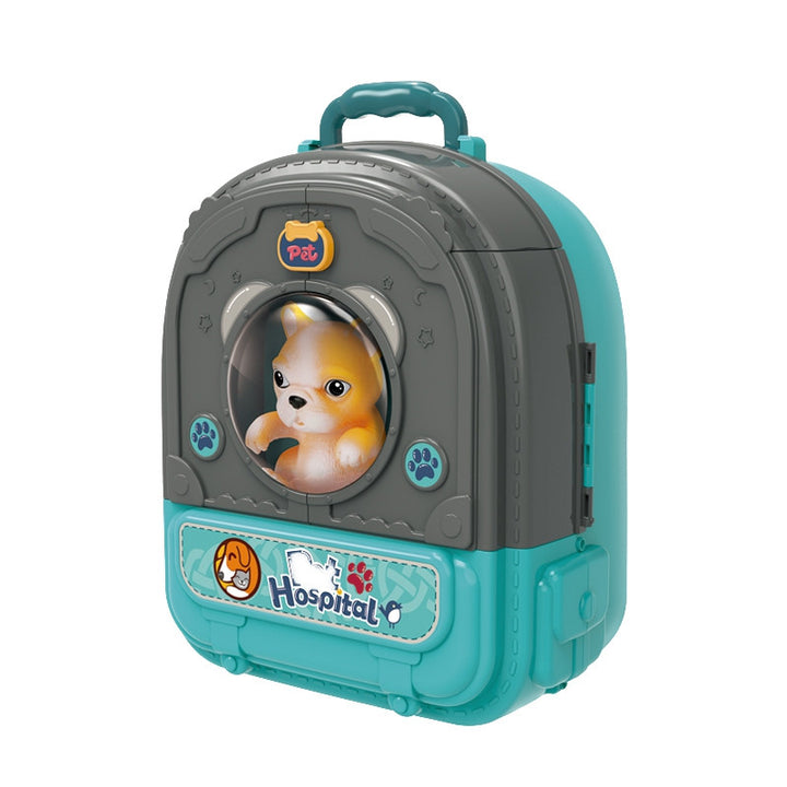 WOOPIE Dýralæknasett 3 í 1 — Sjúkrahús í bakpoka