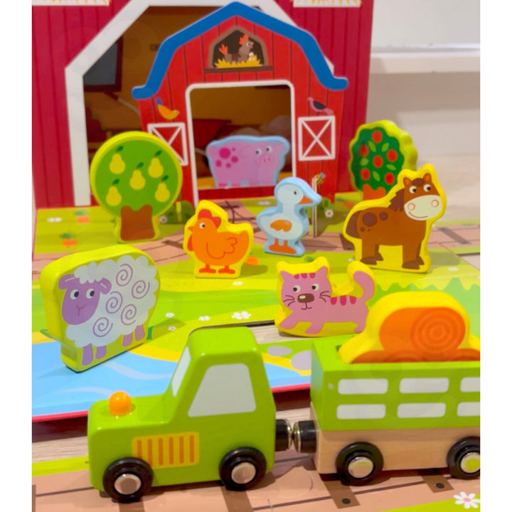 TOOKY TOY Trébær — Ferðataska dýr