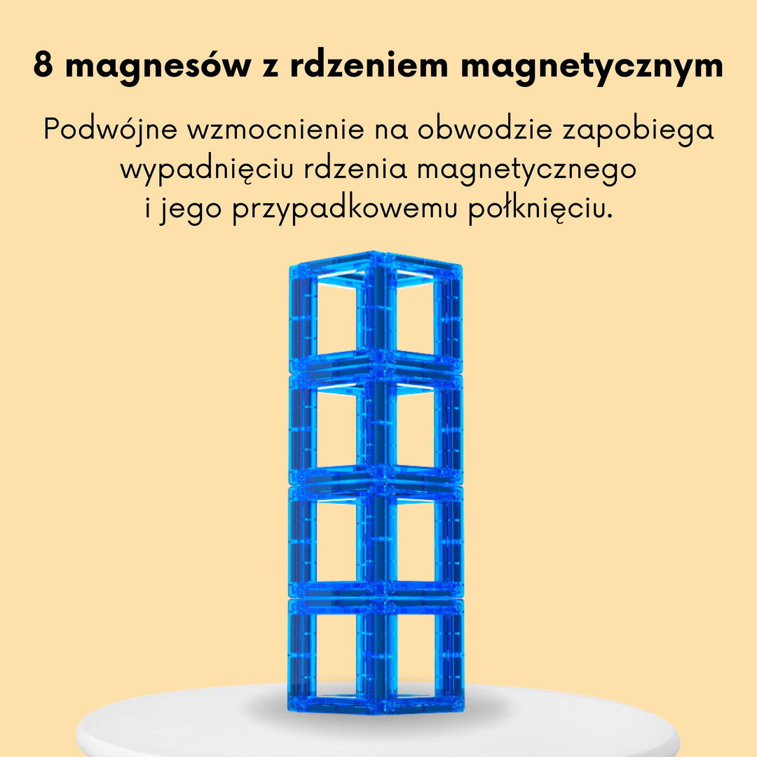 WOOPIE 3D Segulkubbar - Numer og Staerðfraeði 70 stk