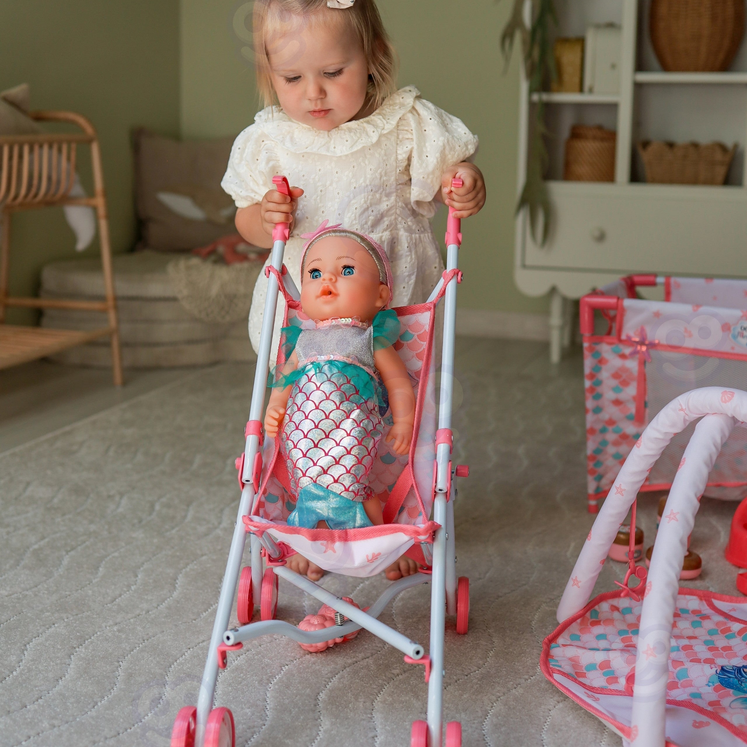 WOOPIE ROYAL Hafmeyjudúkka 36 cm