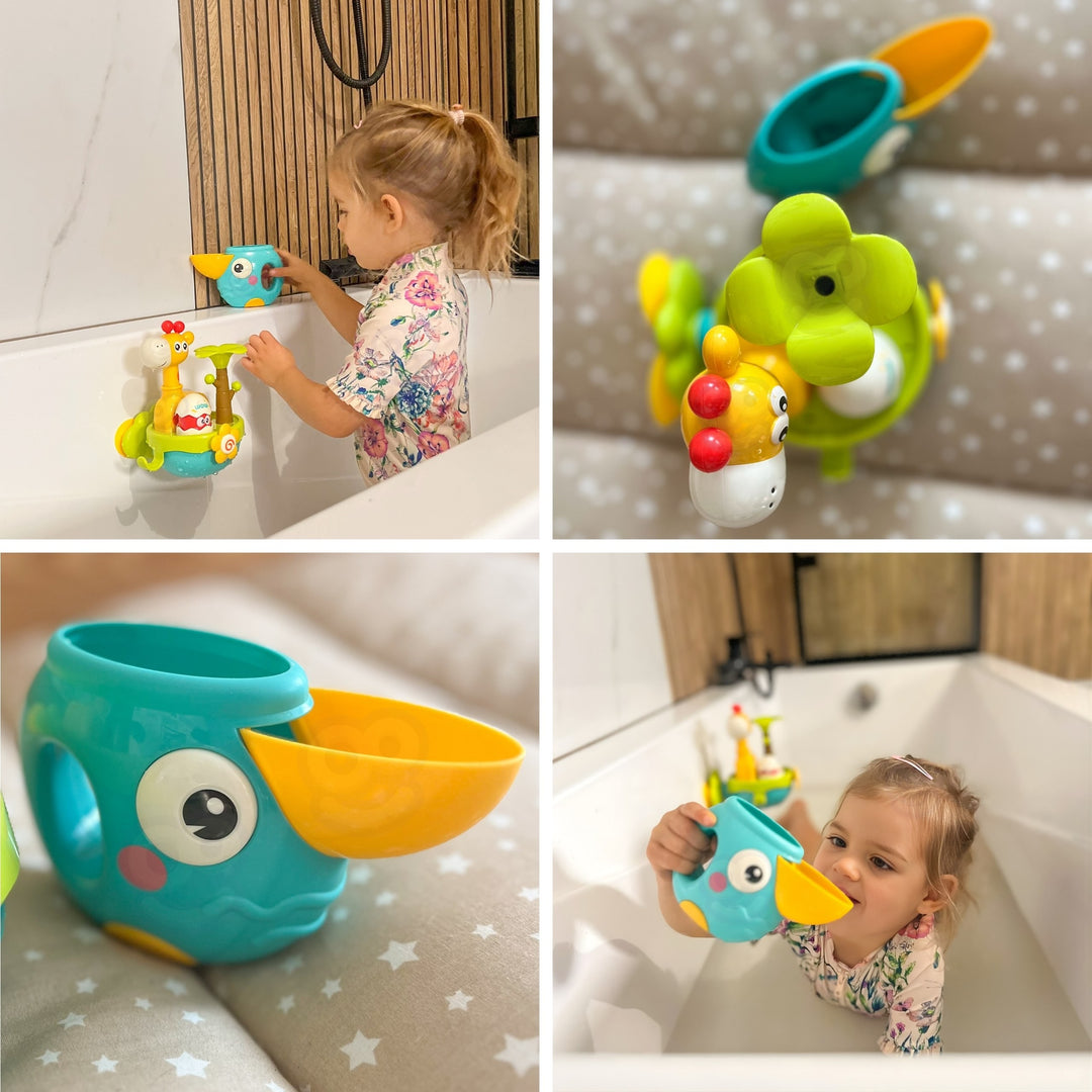 WOOPIE BABY Gíraffi Baðleikfang — með Sogskál og Trekt