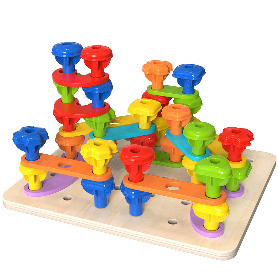 TOOKY TOY Fjolnota Skrufuborð - Litrik skrufa