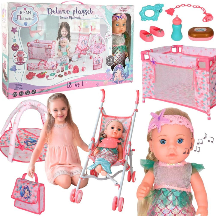 WOOPIE ROYAL Hafmeyjudúkka 36 cm